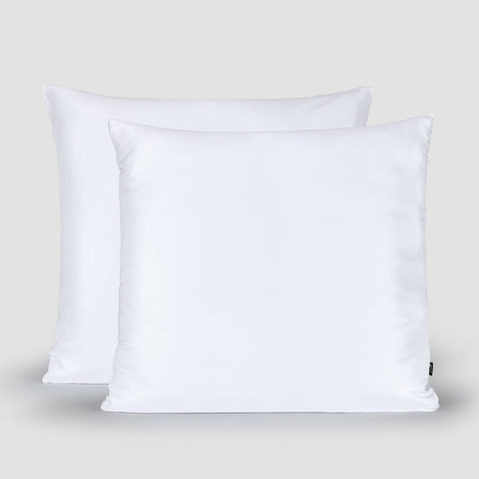 100% Bamboo Momo Cotton Pillowcase White 80x80 cm – ultra-soft satin finish, sustainable and breathable