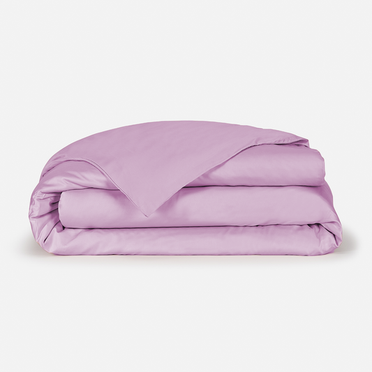 Capa de edredão violeta bambu by Momo Cotton – tecido de cetim 300 fios, suave, respirável e sustentável.